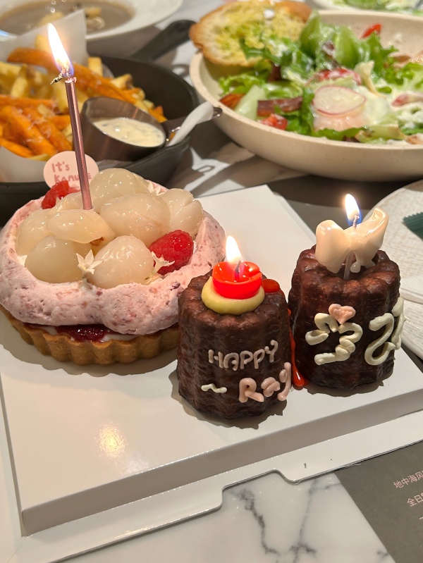 荔枝塔塔蛋糕 & 香菜与柚子可露丽